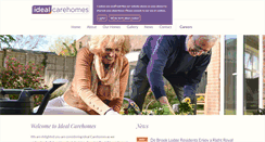 Desktop Screenshot of idealcarehomes.co.uk